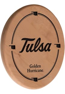 Tulsa Golden Hurricane Laser Engraved Sign - Brown