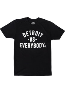 Detroit Black Vs Everybody Short Sleeve T Shirt