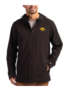 Cutter and Buck Iowa Hawkeyes Mens Black Camano Light Weight Jacket