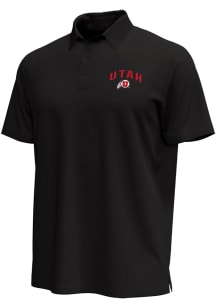 Under Armour Utah Utes Mens Black Icon Short Sleeve Polo