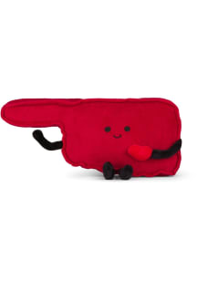 Oklahoma State Shape Plush - Crimson