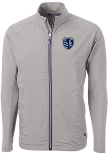 Cutter and Buck Sporting Kansas City Mens Grey Adapt Eco Medium Weight Jacket