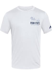 Adidas Penn State Nittany Lions White Whiteout 2026 Lion Statue Short Sleeve T Shirt