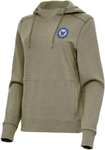 Antigua Navy Womens Olive Justice Hooded Sweatshirt