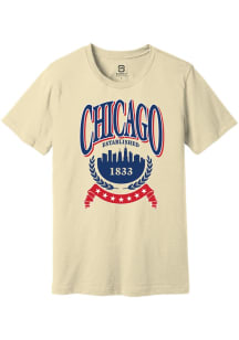 Summit Sportswear Chicago Natural Skyline Crest Short Sleeve Fashion T Shirt