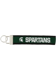 Michigan State Spartans Woven Oversized Key Strap Lanyard - Green