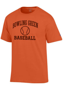 Champion Bowling Green Falcons Orange Baseball Icon Jersey Short Sleeve T Shirt