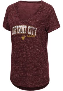 Colosseum Detroit City FC Womens Black Gemma Short Sleeve T-Shirt