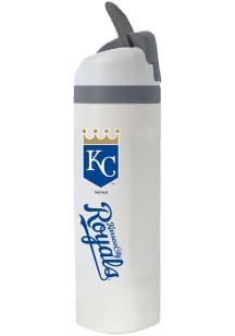 The Memory Company Kansas City Royals 20oz Flip Top Stainless Steel Tumbler - White