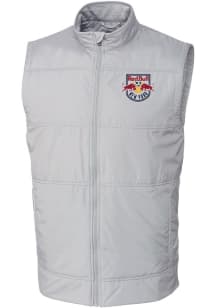 Cutter and Buck New York Red Bulls Mens Grey Stealth Sleeveless Jacket