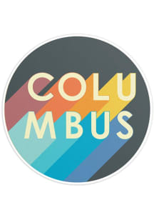 Columbus Vibrant local themed Stickers - Blue