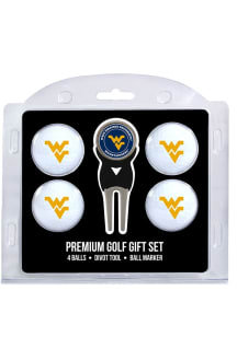 West Virginia Mountaineers Divot Tool 4 Pack Golf Gift Set