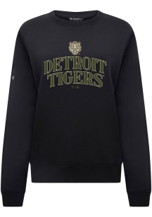 Levelwear Detroit Tigers Womens Black Yvette Arch AR W Crew Sweatshirt