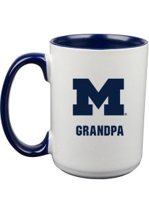 Michigan Wolverines Grandpa 15oz Ceramic Mug - White