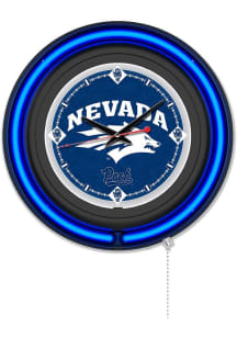 Nevada Wolf Pack Double Neon Wall Clock