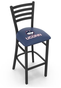 UConn Huskies Stationary Pub Stool - Black