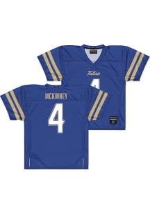Deon Mckinney  Campus Ink Tulsa Golden Hurricane Royal Blue NIL Football Jersey