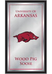 Arkansas Razorbacks Fight Song Hanging Back Bar Mirror