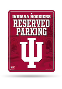 Indiana Hoosiers Standard Metal Parking Sign - Crimson