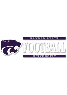 K-State Wildcats 6x2 Football Auto Decal - Purple
