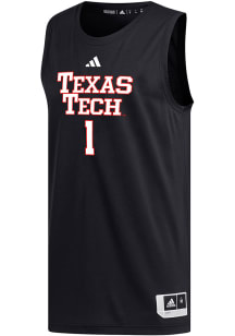 Adidas Texas Tech Red Raiders Black Replica Basketball Jersey Jersey