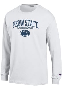 Champion Penn State Nittany Lions White Grandma Script Jersey Long Sleeve T Shirt