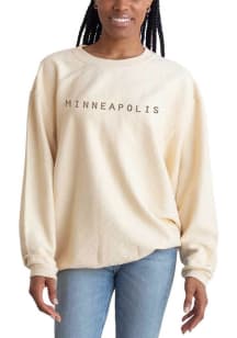 Minneapolis Womens Natural Wordmark Crew Sweatshirt