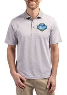 Cutter and Buck UCLA Bruins Anthracite 2026 WBB Champions Virtue Eco Pique Micro Stripe Big and Ta..