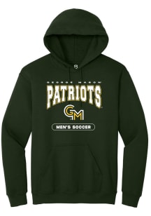 Summit Sportswear George Mason University Mens Green Mens Soccer Long Sleeve Hoodie
