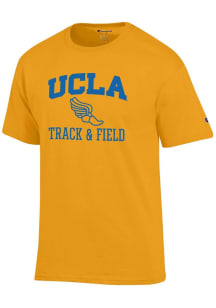 Champion UCLA Bruins Gold Track & Field Icon Jersey Short Sleeve T Shirt