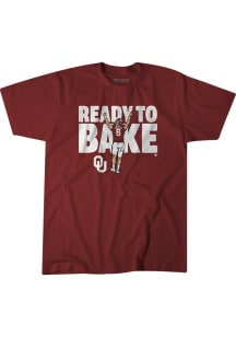 Baker Mayfield Oklahoma Sooners Crimson Football Ready To Bake Football Short Sleeve Fashion Playe..