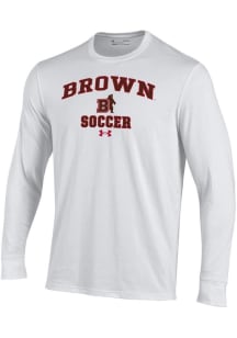 Under Armour Brown Bears White Soccer Performance Long Sleeve T Shirt