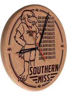 Southern Mississippi Golden Eagles Laser Engraved Wall Clock