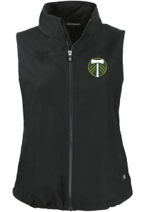 Cutter and Buck Portland Timbers Womens Black Charter Vest