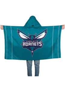 Charlotte Hornets Flag Hoodie Hoodie Silk Screen Grommet Flag - Purple