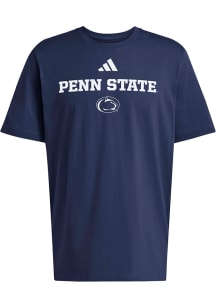 Adidas Penn State Nittany Lions Navy Blue Locker Wordmark Short Sleeve T Shirt