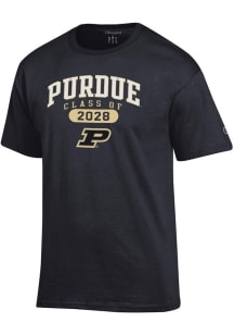 Champion Purdue Boilermakers Black Class of 2028 Jersey Short Sleeve T Shirt