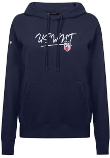 Levelwear USWNT Womens Navy Blue Adorn Express Hooded Sweatshirt