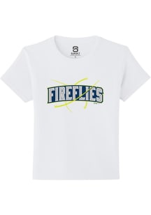 Summit Sportswear Columbia Fireflies Youth White Alt Logo Wordmark Short Sleeve T-Shirt