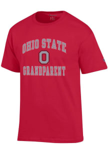 Champion Ohio State Buckeyes Red Number One Grandparent Short Sleeve T Shirt