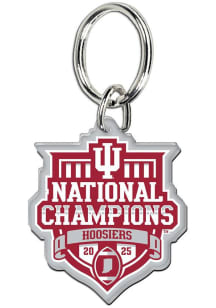 Indiana Hoosiers 2025 National Champs Acrylic Keychain - Crimson