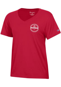 Champion Maryland Terrapins Womens Red Core Short Sleeve T-Shirt