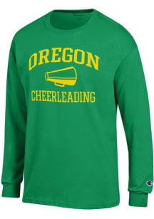 Champion Oregon Ducks Green Cheerleading Icon Jersey Long Sleeve T Shirt
