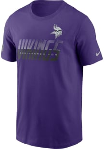 Nike Minnesota Vikings Purple Sideline Short Sleeve T Shirt