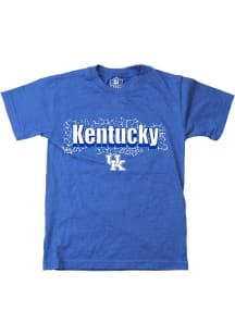 Wes and Willy Kentucky Wildcats Boys Blue Blended Short Sleeve T-Shirt