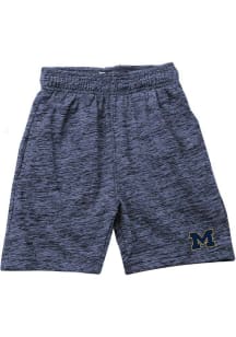 Wes and Willy Michigan Wolverines Boys Blue Cloudy Yarn Shorts