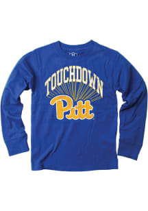 Wes and Willy Pitt Panthers Toddler Blue Touchdown Long Sleeve T-Shirt