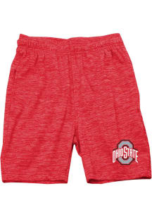Wes and Willy Ohio State Buckeyes Boys Red Cloudy Yarn Shorts
