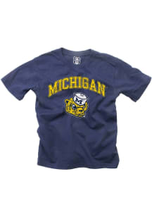 Wes and Willy Michigan Wolverines Toddler Blue Jersey Short Sleeve T-Shirt
