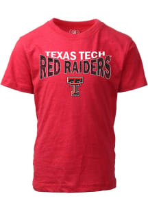 Wes and Willy Texas Tech Red Raiders Boys Red Blend Short Sleeve T-Shirt